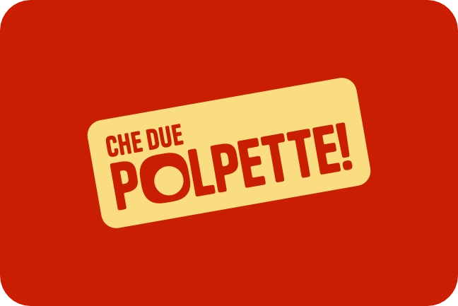 Versione negativa del logoin giallo su sfondo rosso acceso